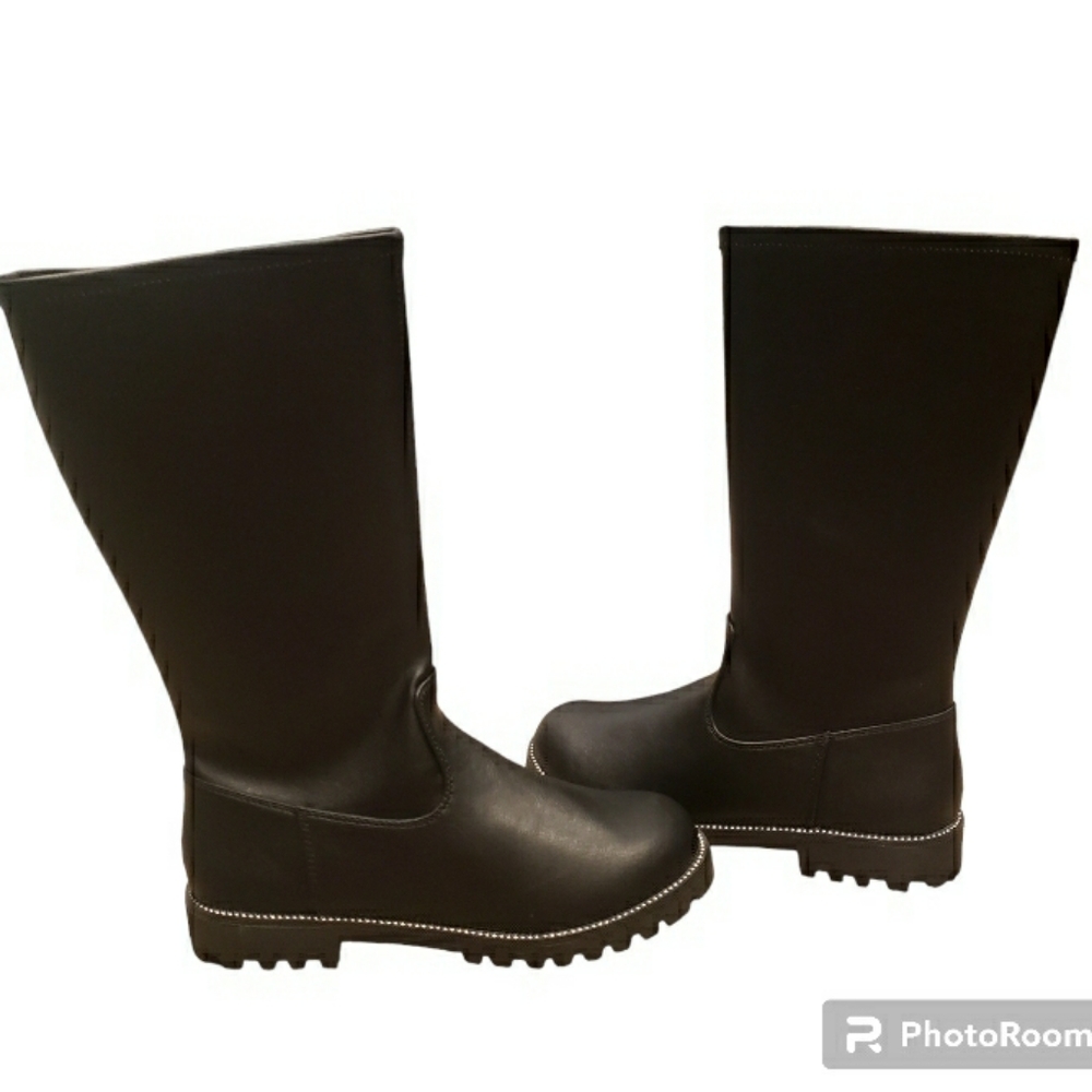 Black Boots Tall Trini Big Girls NIB🎯 Retail $50- - Picture 3 of 10